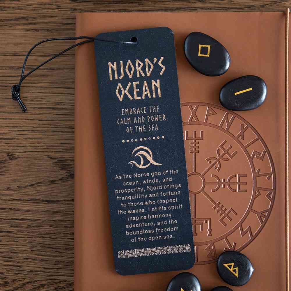 Something Different - Njord's Ocean Wooden Bookmark - Multicolours